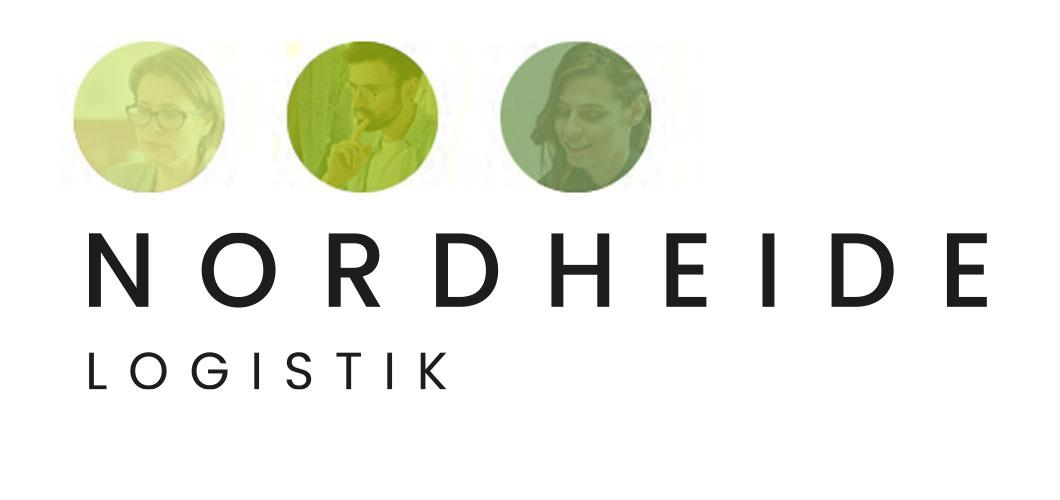 nordheide_logo_big Modernes Logo von Nordheide Logistik mit drei Porträts und klarer Schrift für Zeitarbeit und Logistikdienstleistungen.